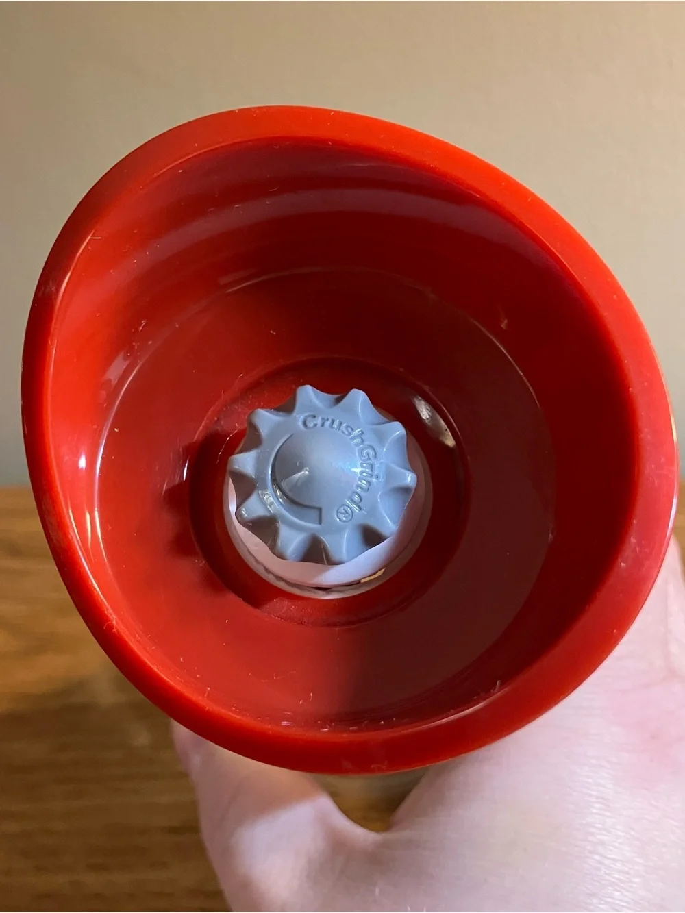 Temp-Tations Red White Floral Spice Grinder Salt Pepper 6.5” Cottagecore